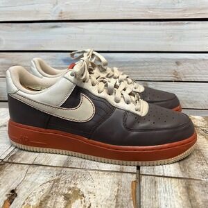 Nike Air Force 1 Low Brown Cream Gum Sole AF1 Wmns 9.5 Streetwear